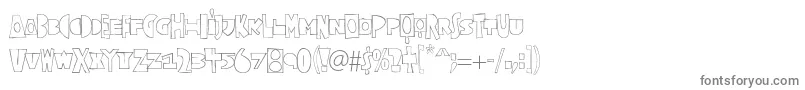 Шрифт Corianderstd – серые шрифты на белом фоне