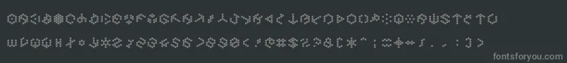 Шрифт Demonichypernovafont – серые шрифты на чёрном фоне