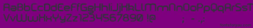 フォントMarilou – 紫の背景に黒い文字