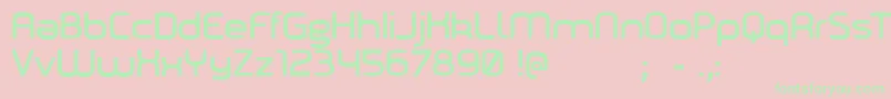 Marilou Font – Green Fonts on Pink Background