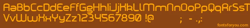 Marilou Font – Orange Fonts on Brown Background