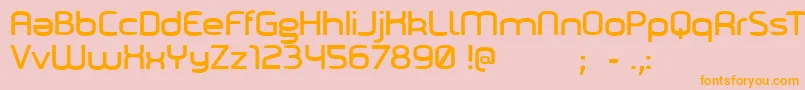 Marilou Font – Orange Fonts on Pink Background