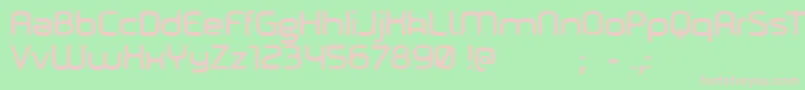 Marilou Font – Pink Fonts on Green Background
