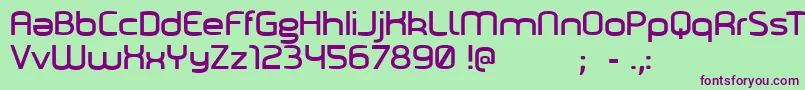 Marilou Font – Purple Fonts on Green Background