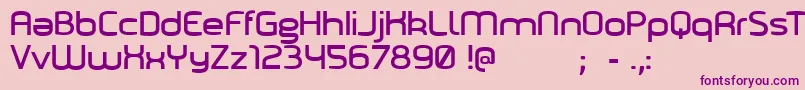 Marilou-Schriftart – Violette Schriften auf rosa Hintergrund