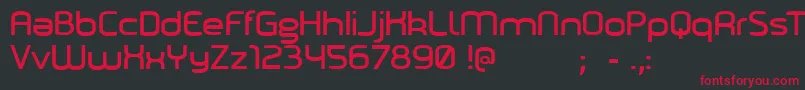 Marilou Font – Red Fonts on Black Background