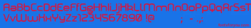 Marilou Font – Red Fonts on Blue Background