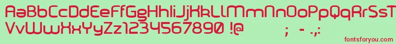 Marilou Font – Red Fonts on Green Background
