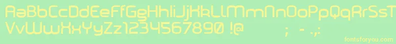 Marilou Font – Yellow Fonts on Green Background