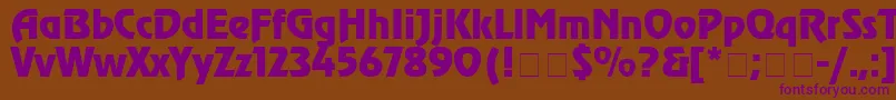 Agrevc Font – Purple Fonts on Brown Background