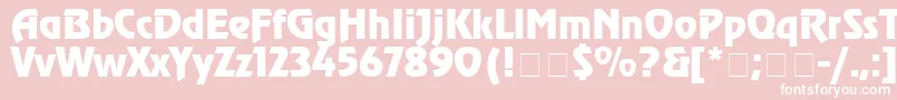 Agrevc Font – White Fonts on Pink Background