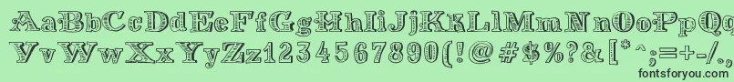MoneyMoney Font – Black Fonts on Green Background