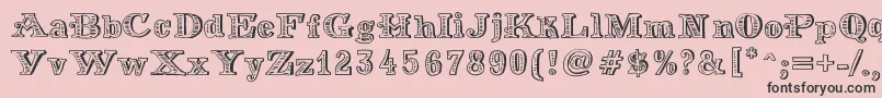 MoneyMoney Font – Black Fonts on Pink Background