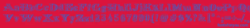 MoneyMoney Font – Blue Fonts on Red Background