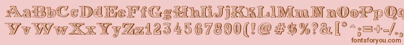 MoneyMoney Font – Brown Fonts on Pink Background