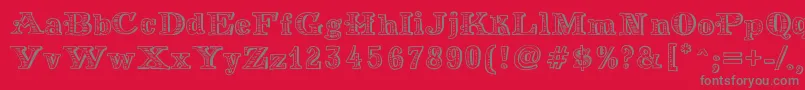 MoneyMoney Font – Gray Fonts on Red Background