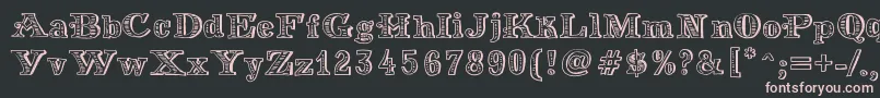 MoneyMoney Font – Pink Fonts on Black Background