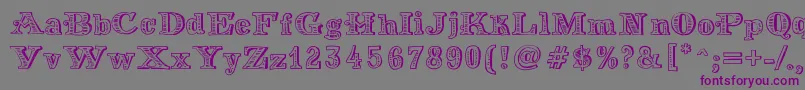 MoneyMoney Font – Purple Fonts on Gray Background