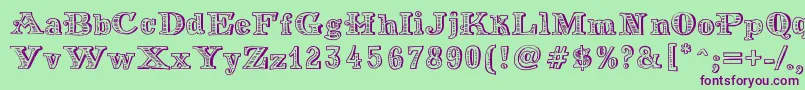 MoneyMoney Font – Purple Fonts on Green Background
