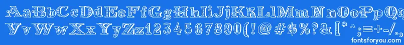 MoneyMoney Font – White Fonts on Blue Background