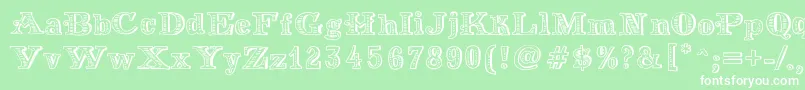 MoneyMoney Font – White Fonts on Green Background