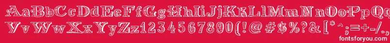 MoneyMoney Font – White Fonts on Red Background