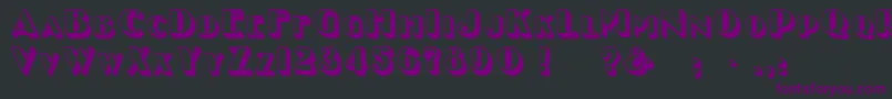 GeEnchasedCaps Font – Purple Fonts on Black Background