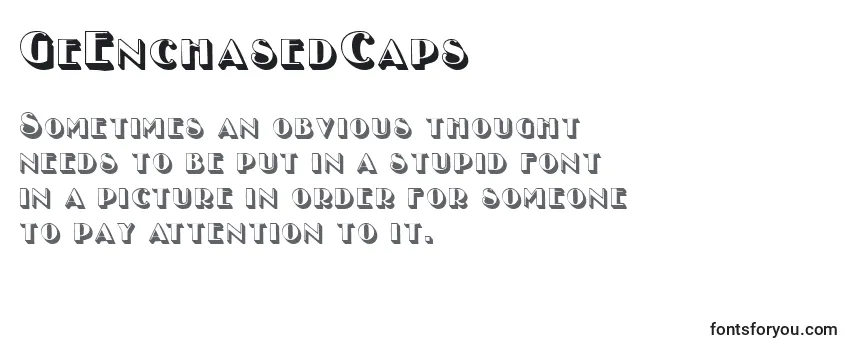 GeEnchasedCaps Font