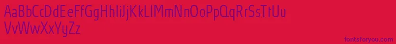 AbsolutProLightcondensed Font – Purple Fonts on Red Background