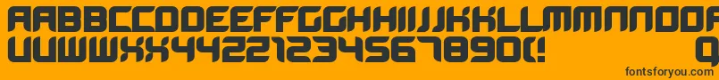 Bloodwab Font – Black Fonts on Orange Background