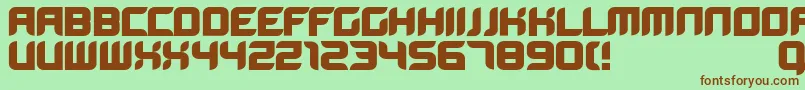 Bloodwab Font – Brown Fonts on Green Background