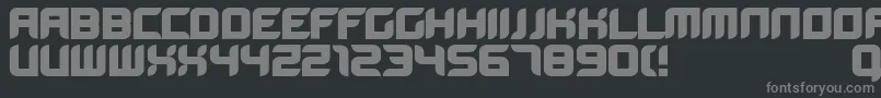 Bloodwab Font – Gray Fonts on Black Background