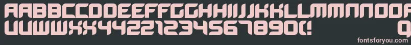 Bloodwab Font – Pink Fonts on Black Background