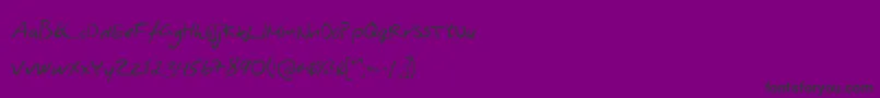 AsphyxiateAsphyxiateRegular Font – Black Fonts on Purple Background