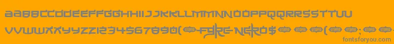 Madeinchina Font – Gray Fonts on Orange Background