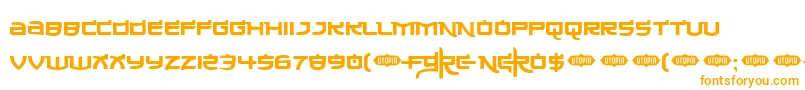 Madeinchina Font – Orange Fonts on White Background