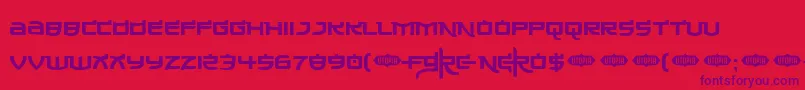 Madeinchina Font – Purple Fonts on Red Background