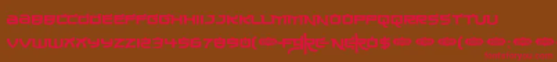 Madeinchina Font – Red Fonts on Brown Background