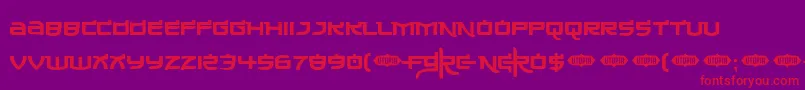 Madeinchina Font – Red Fonts on Purple Background