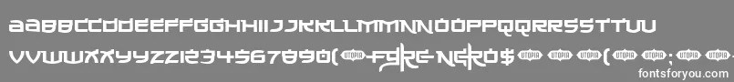 Madeinchina Font – White Fonts on Gray Background