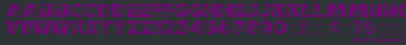 Шрифт StarburstMedium – фиолетовые шрифты на чёрном фоне