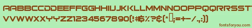 Bitsumis Font – Brown Fonts on Green Background