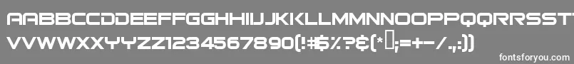 Bitsumis Font – White Fonts on Gray Background
