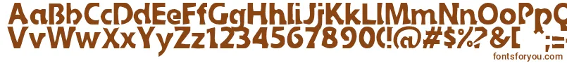 Sledge Font – Brown Fonts on White Background