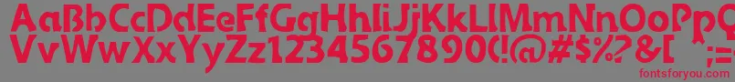 Sledge Font – Red Fonts on Gray Background