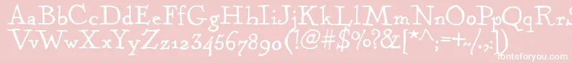 KentuckyFireplaceRegular Font – White Fonts on Pink Background