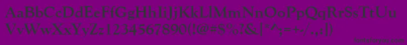Шрифт GoudyoldstyteeBold – чёрные шрифты на фиолетовом фоне