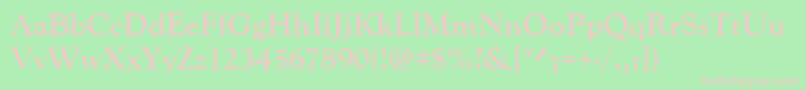 GoudyoldstyteeBold Font – Pink Fonts on Green Background
