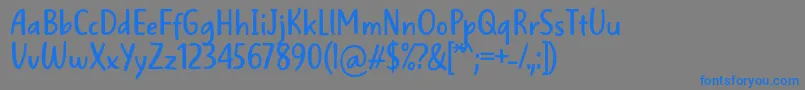 fuente WellBredFontBySitujuh7ntypes – Fuentes Azules Sobre Fondo Gris