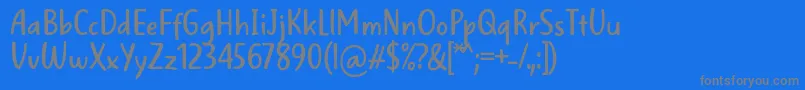 Police WellBredFontBySitujuh7ntypes – polices grises sur fond bleu